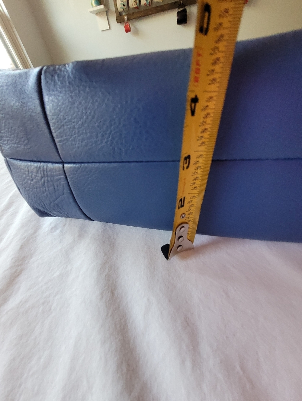 Brighton Black & Blue Leather Shoulder Bag with Tassel - Picture 10 of 13